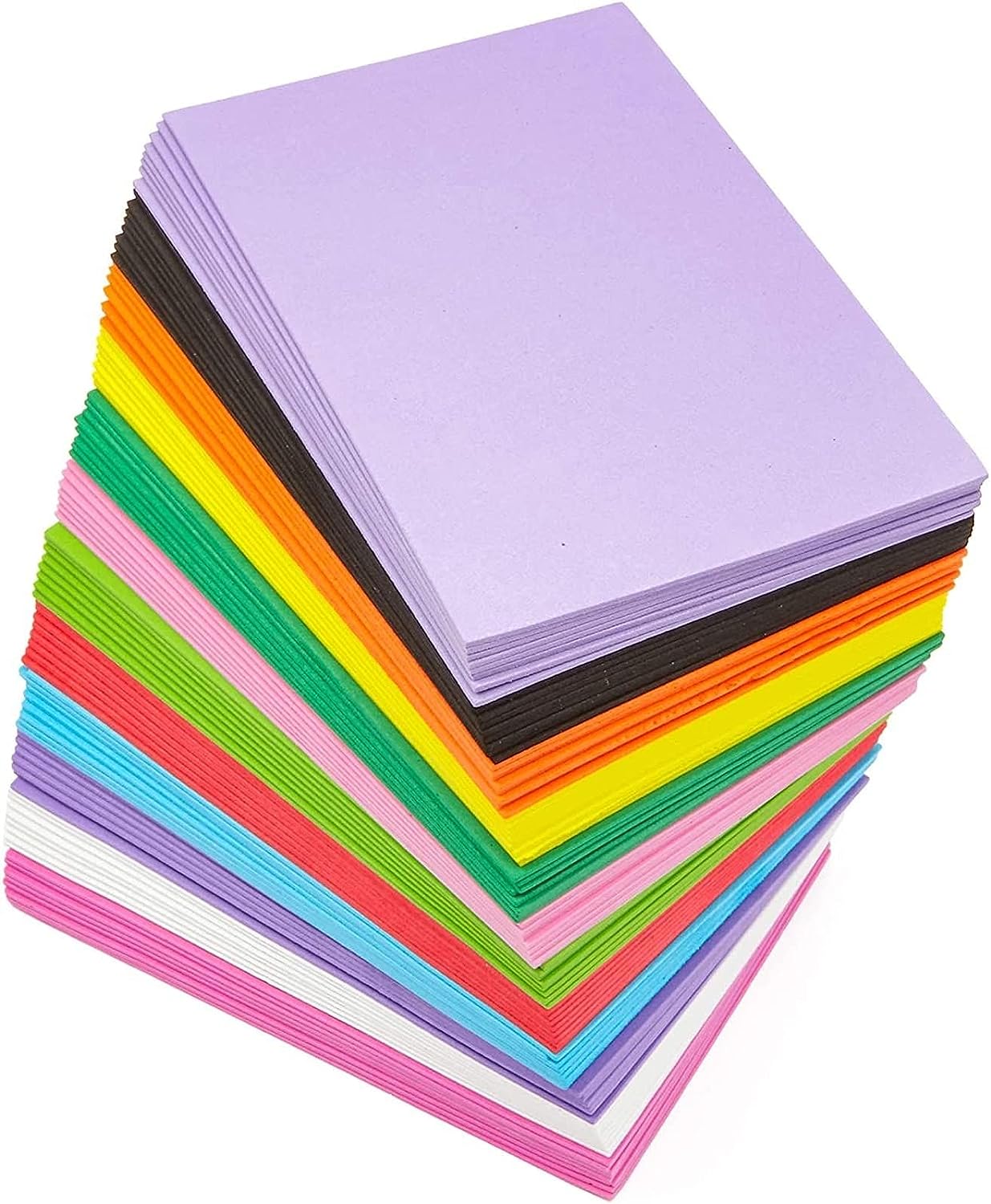 96 Pack Multicolored 2mm Eva Foam Sheets For Cosplay Costumes Arts And Crafts Projects 4x6 inch By PAIDU