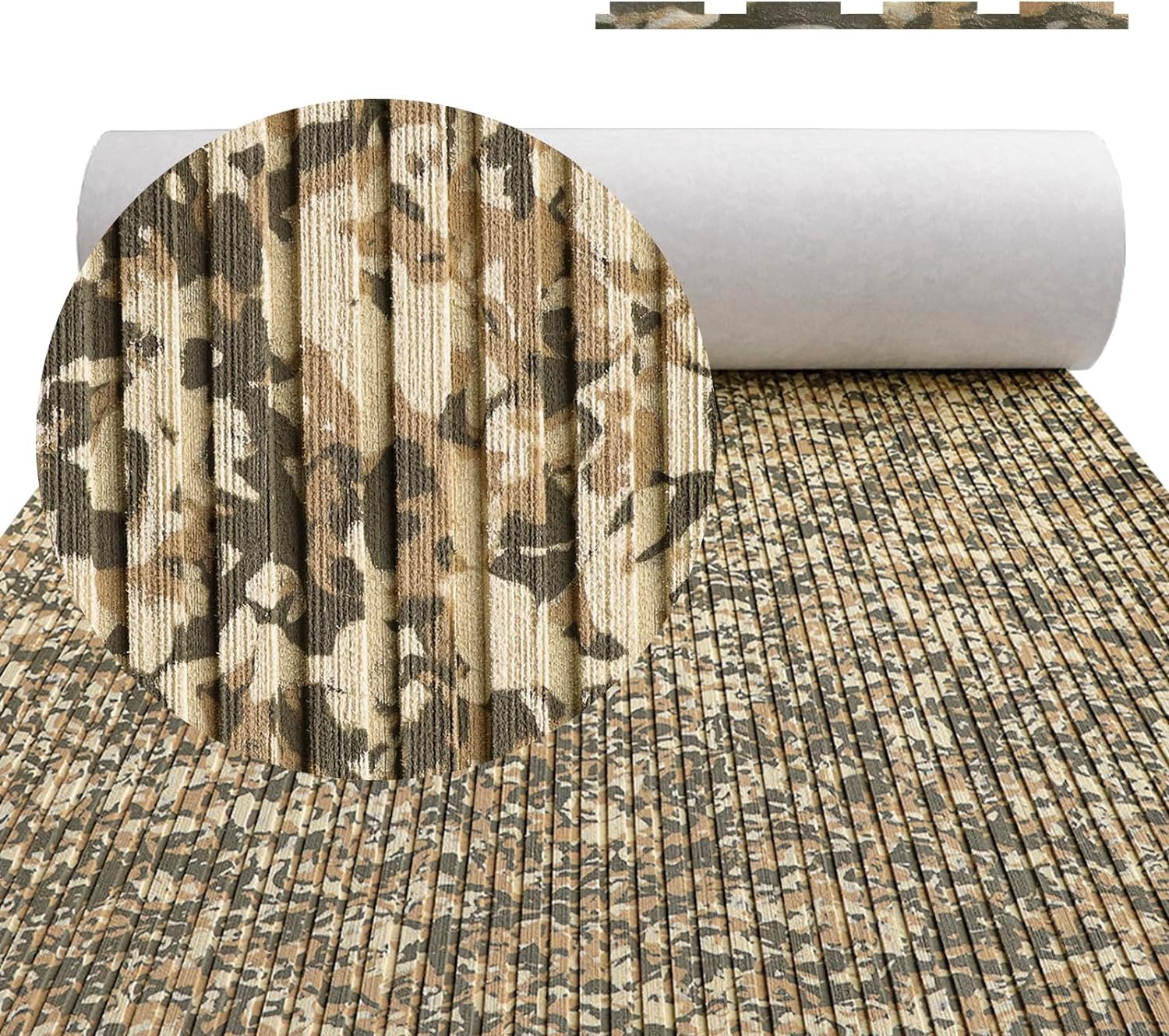 Boat Flooring Eva Foam Boat Decking Camo 94"x45"/35"/23" Non-Slip Boat Mat Self-Adhesive Foam Boat Deck Flooring Carpet Mat Rolls For Kayak Deck Boat Yacht Flooring Motorboat By PAIDU