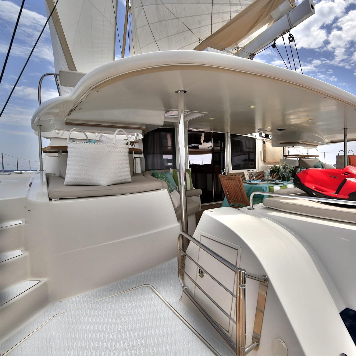 Eva Foam Boat Decking Self-adhesive Boat Flooring Sheet Non-skid DIY Traction Pads Grip Mat For Boat Kayak Yacht SUP Board Canoe Golf Cart RV Flooring By PAIDU