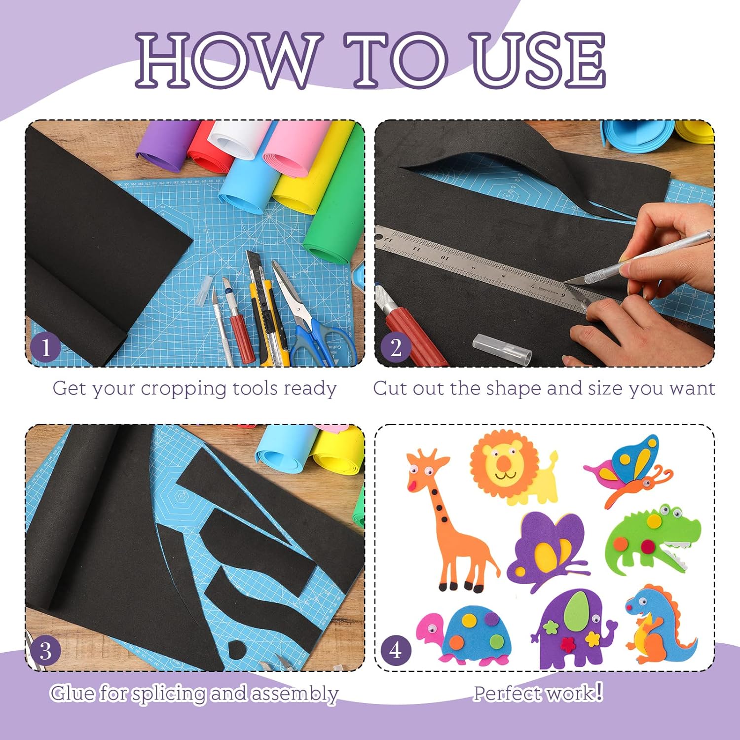 8 Pcs Craft Foam Sheets Bulk 39''x13'' Colored Eva Foam Roll High Density Foam Roll For Christmas Craft Classroom Scrapbooking DIY Cosplay Costume Armor Project Classic Colors 1.5 mm Thick By PAIDU