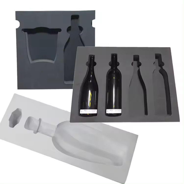 Paidu OEM ODM Factory custom EVA PE Foam Inserts Packing Cushion Materials for Jewelry Boxes Wine bottle cup glass Packing