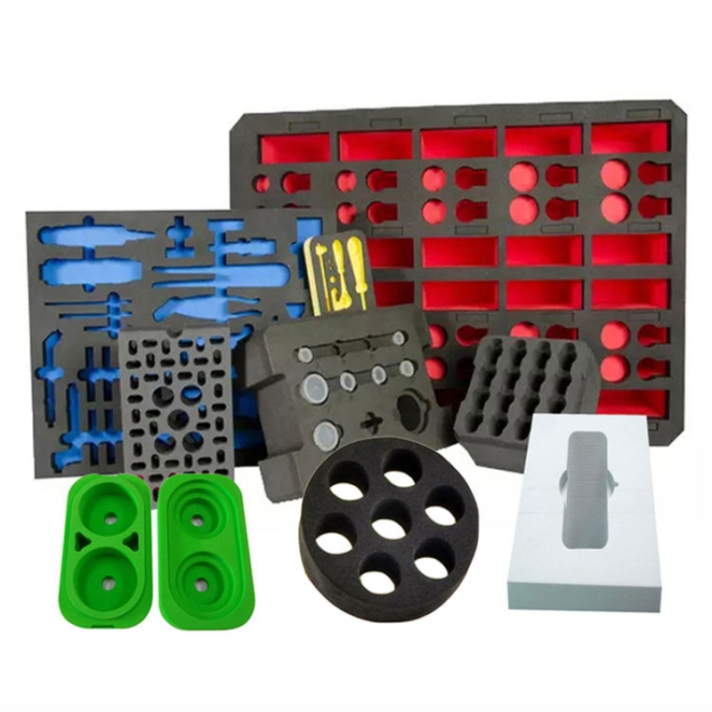 Paidu Factory Custom colorful Professional Shockproof Protective Display Case Box Packaging CNC Cutting angle EVA Foam Insert