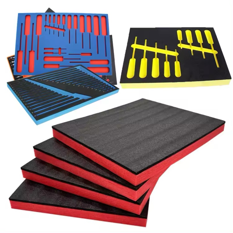 Paidu High density Protective colorful size cardboard jewelry box velvet EVA foam insert Packing 30mm for tool box case premium